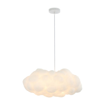Zephyr 23" Modern Contemporary Silk LED Cloud Pendant - JONATHAN Y